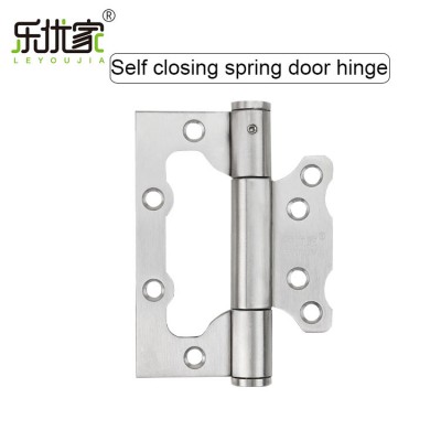 Hydraulic buffering door closer self closing flush hinges stainless steel spring door hinge